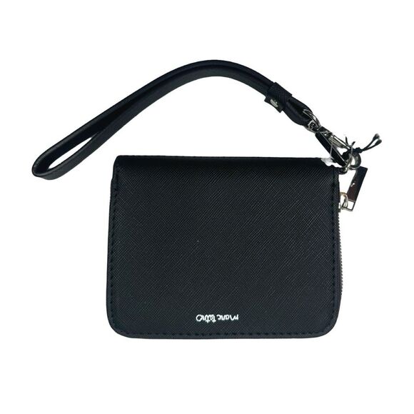 Marc Tetro Boston Terrier Saffiano Leather Zip Around Wristlet - 4.75” x 3.75” - Picture 4 of 6